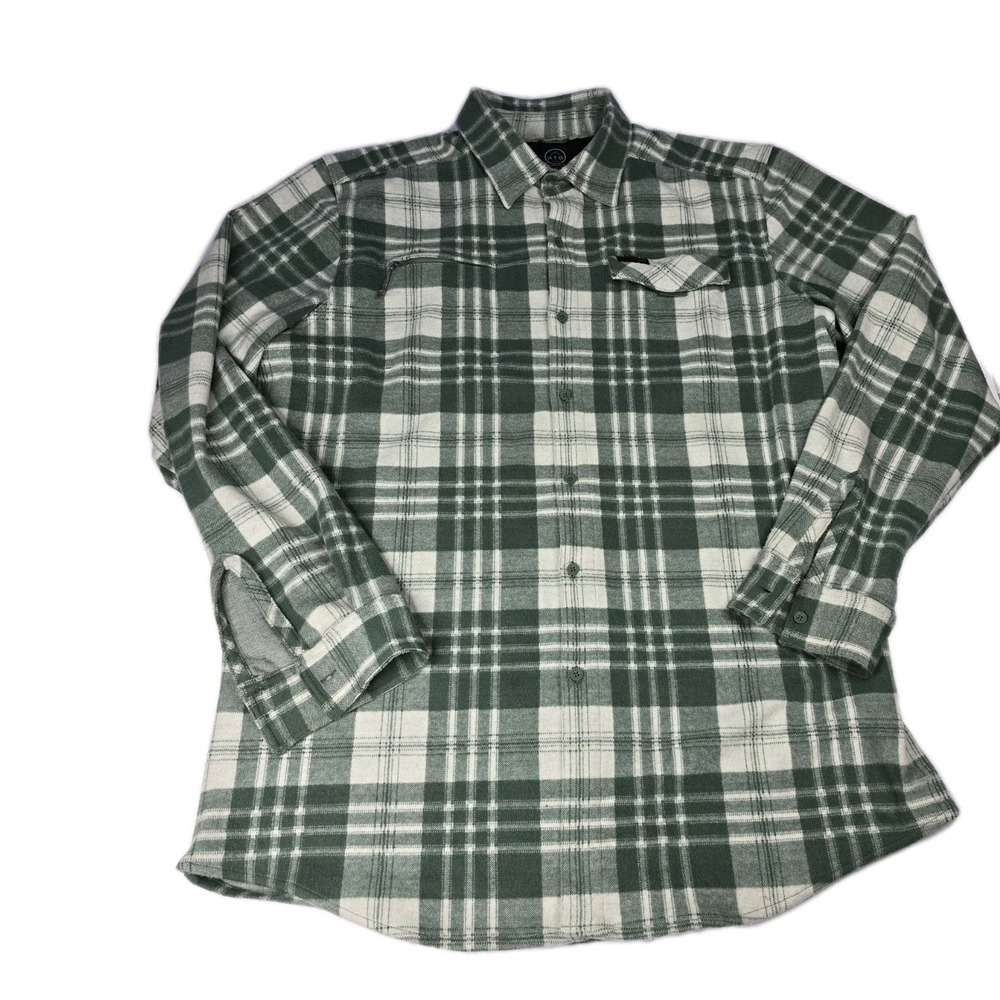 Wrangler ATG All Terrain Gear‎ Men's Plaid Flannel Shirt Regular Fit XLT